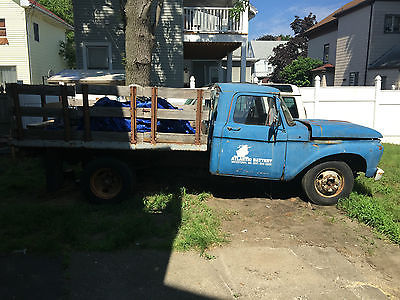 Ford : F-350 1966 ford dually f 350 flat bed stakebed rebuilt motor runs good tires