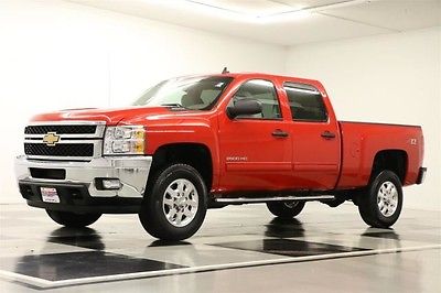 Chevrolet : Silverado 2500 4WD 6.0L V8 Crew Victory Red 4X4 Like New Bed Liner Bluetooth One Owner Cab Clean History AUX USB Chrome LT