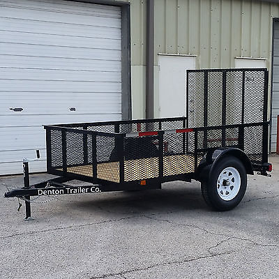NEW 5x8 Utility Trailer with 2 Foot Side, 3,500LB Axle, 15
