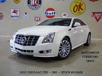 Cadillac : CTS Performance SUNROOF,BACK-UP CAM,HTD/COOL LTH,38K,WE FINANCE! 12 cts performance coupe auto sunroof back up cam htd cool lth 38 k we finance