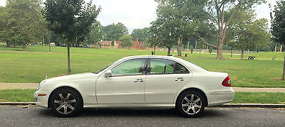 Mercedes-Benz : E-Class 4 MATIC White Mercedes 4 door sedan with PREMIUM sports package, leather seats, sun roof