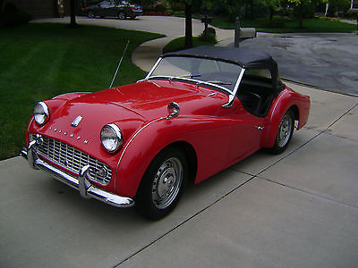 Triumph : Other Base 1960 triumph tr 3 a that is a 2 owner 1400 miles since restored owned since 1978