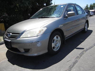 Honda : Civic Hybrid Sedan 4-Door 2005 honda clvic hybrid 4 door 45 mpg hwy