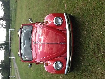 Volkswagen : Beetle - Classic Karmann Convertible 1969 vw beetle karmann convertible red