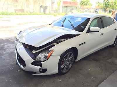 Maserati : Quattroporte S Q4 wrecked damaged no salvage Sport Package 20 inch Wheels Alcantara NO RESERVE
