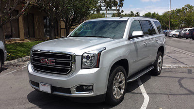 GMC : Yukon SLE Sport Utility 4-Door 2015 gmc yukon sle sport utility 4 door 5.3 l silver excellent condition