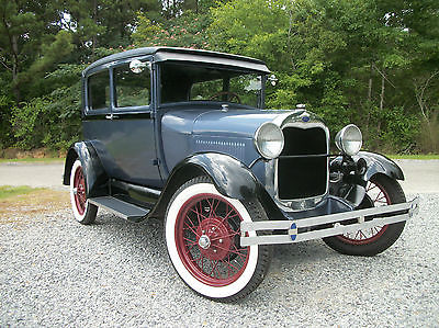 Ford : Model A 1928 ford model a tudor older restoration restored to original condition