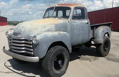 Chevrolet : Other Pickups Deluxe Cab 1953 chevrolet 5 window cab pickup 4 x 4 350 v 8 automatic