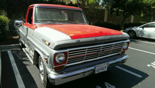 Ford : F-250 RANGER CAMPER SPECIAL 1969 ford f 250 ranger camper special 390 automatic with 5 th wheel set up