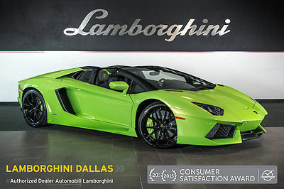 Lamborghini : Aventador Roadster 540 k msrp nav rr cam pwr seats alcantara q citura carbon fiber