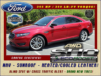 Ford : Taurus SHO AWD - 402A - NAVIGATION - SUNROOF ECOBOOST-365 HP-SERVICE RECORD--BLIND SPOT-HEATED/COOLED LEATHER-BRAND NEW TIRES