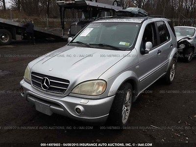 Mercedes-Benz : M-Class 55 AMG 2001 mercedes ml 55 amg light repairable damage salvage title