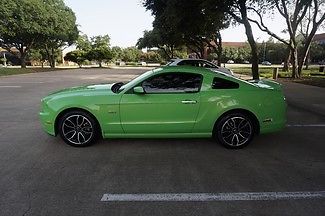 Ford : Mustang GT Premium 2014 green gt premium leather shaker sound 19 inch wheels warranty backup cam