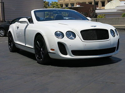 Bentley : Continental GT Supersports in Glacier White. Only 14,625 miles! 2011 bentley supersports in glacier white with beluga low miles