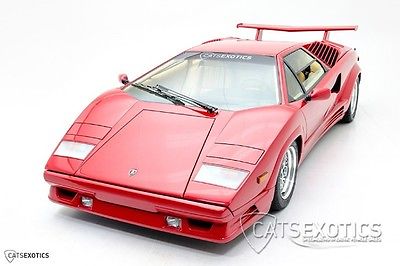 Lamborghini : Countach 25th Anniversary Less Than 10k Miles - Two Owners - Fully Serviced - Wing & Sport Exhaust -