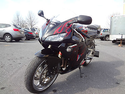 Honda : CBR 2006 honda cbr 600 rr black with red flames 13 k miles 4000