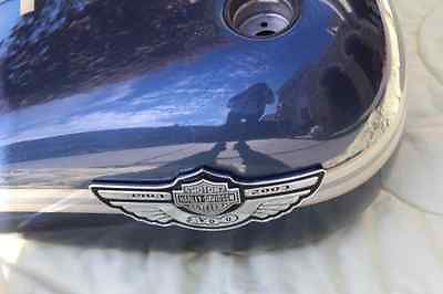 Harley-Davidson : Softail HARLEY DAVIDSON 100th ANNIVERSARY GUNMETAL BLUE 2003 TANK AND FENDERS (SET)