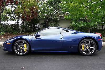 Ferrari : 458 Base Coupe 2-Door 2010 ferrari 458 italia coupe tour de france blue cuoio w tasteful upgrades