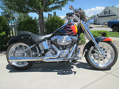 Harley-Davidson : Softail 2002 harley davidson fat boy custom baddest bike on the block