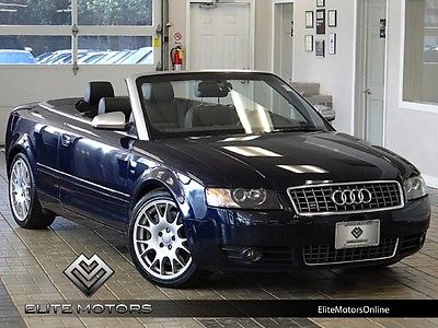 Audi : S4 Cabriolet Convertible 2-Door 06 audi s 4 cabriolet convertible bose bbs awd quattro 6 speed manual heated seat