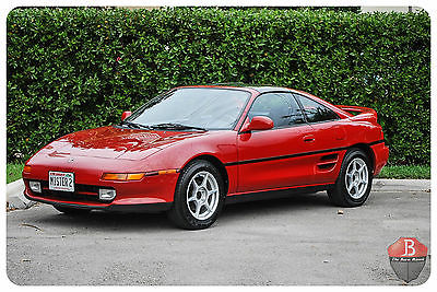 Toyota : MR2 00% STOCK ALL ORIGINAL MR2 TURBO WITH BOOKS, TOOLS 1992 toyota mr 2 turbo with t tops and 5 speed manual very rare low reserve
