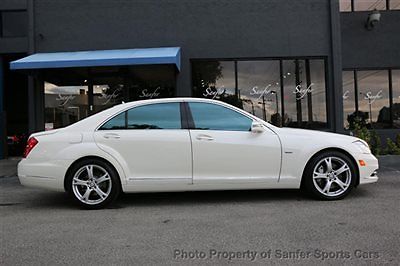 Mercedes-Benz : S-Class S550 2012 s 550 diamond white warranty premium package financing available trades