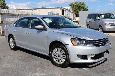 Volkswagen : Passat TSI 2015 volkswagen passat tsi repairable salvage wrecked damaged fixable project