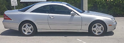 Mercedes-Benz : 600-Series Coupe in silver & black interior. 2001 mercedes benz cl 600 71 kmiles silver black