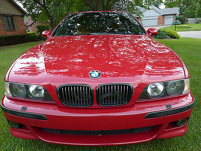 BMW : M5 Base Sedan 4-Door 2000 bmw m 5 imola red camel interior excellent condition fast and smooth