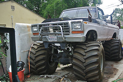 Ford : F-250 Unknowwn Ford F 250 Monster Truck Project With Tractor Tires