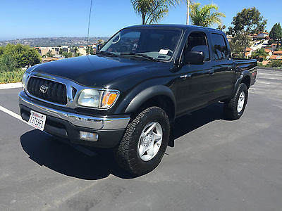 Toyota : Tacoma TRD Package 2002 toyota tacoma trd pre runner black automatic 3.4 l v 6 2 wd crew cab clean