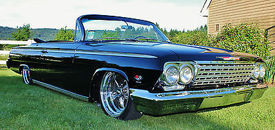 Chevrolet : Impala SS 1962 convertible ss 409 black bagged air ride