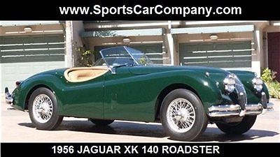 Jaguar : XK XK 140 1956 jaguar xk 140 roadster restored british racing green classic price reduced