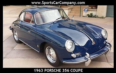 Porsche : 356 356B/1600 T6 1963 porsche 356 b 1600 t 6 coupe full restored matching s certified authentic