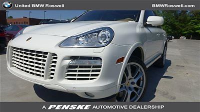 Porsche : Cayenne AWD 4dr Turbo S AWD 4dr Turbo S Low Miles SUV Automatic Gasoline 4.8L 8 Cyl WHITE