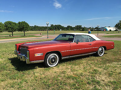 Cadillac : Eldorado Fleetwood 1976 cadillac fleetwood eldorado convertible firehorn red 33 192 miles