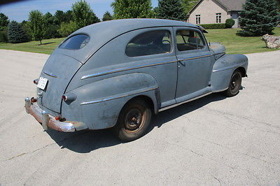 Ford : Other DeLuxe 1948 ford two door sedan mercury eac engine columbia two speed true barn find