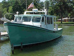 42', CUSTOM FIBERGLASS, FISHING OR PLEASURE BOAT.