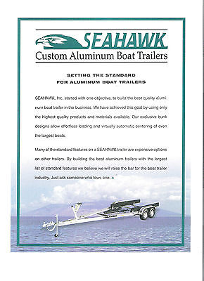 2016 Sea Hawk dual axle 26-28ft model aluminum trailer, 10,000lbGVWR, Disc brake