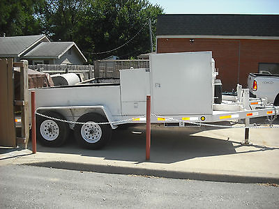 Dual Axle 14000 GVWR Trailer, Mudjacking, Curbing, Utility - Great Condition!