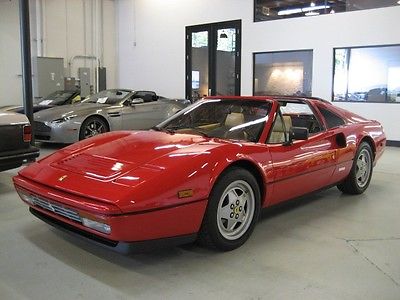 Ferrari : 328 1989 ferrari 328 gts red tan collector quality