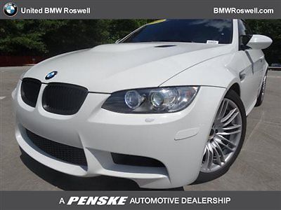 BMW : M3 2DR CPE 2 dr cpe low miles coupe manual gasoline 4.0 l 8 cyl white