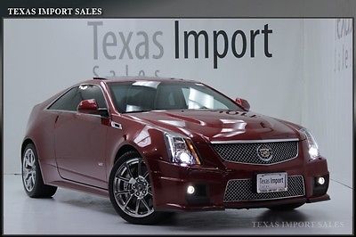 Cadillac : CTS CTS-V COUPE,RECAROS,SUEDE STEERING WHEEL 2011 cts v coupe 17 k miles recaros suede steering wheel polished whls we finance