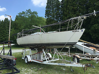 J24 with trailer and a second parts boat no trailer, several sets of sails