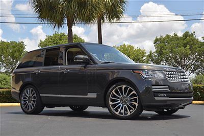Land Rover : Range Rover 4WD 4dr SC Autobiography 14 range rover autobiography 22 wheels autobiography pkg black contrast roof