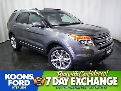 Ford : Explorer Limited 4WD Factory Certified~Loaded~One-Owner~Leather~Navigation~Moonroof~Upgraded Warranty