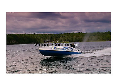 Aqua Surge Recreational Fiberglass Boat Powered by Personal Water Craft Jet Ski