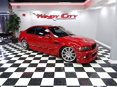 BMW : 3-Series M3 2003 bmw e 46 m 3 coupe smg oem 19 wheels just serviced htd seats imola red blk
