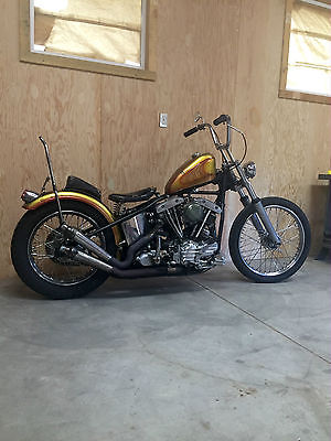 Harley-Davidson : Other 1961 harley davidson fl panhead shovelhead chopper bobber custom