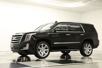 Cadillac : Escalade AWD Premium Navigation DVD Leather Sunroof Black Raven 4WD GPS Heated Cooled Player Camera Like New 2014 14 15 Head Up Used 22 Inch Wheels